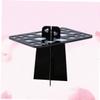 Beaupretty Folding Acrylic Makeup Brush Holder Rack for Air Drying Black Cosmetic Brush Organizer Tree Design Maintains Shape and Bristle Integrity for Craft and Nail Art view 4
