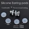 50~100Pcs Silicone Earring Backs Stopper for Piercings, Clear Discs Stabilizer Pads for Healing Non Pull Piercing Discs, 7mm Earlobe Support Patches (100pcs) view 2