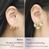 50~100Pcs Silicone Earring Backs Stopper for Piercings, Clear Discs Stabilizer Pads for Healing Non Pull Piercing Discs, 7mm Earlobe Support Patches (100pcs) view 4