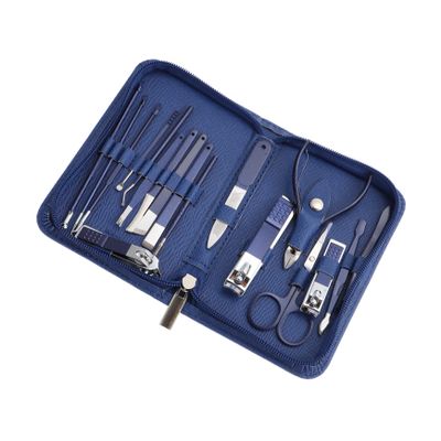 Beatifufu Makeup Manicure Tools Professional Nail Kit Set 18pcs Pedicures Kit Nail Scissor Set Portable