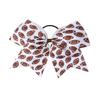 Football Cheer Bow Football PonyTail Holder Bowknot Football Bow Hair Ring Tie Bow PHB10 (Football Bow) view 1