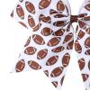 Football Cheer Bow Football PonyTail Holder Bowknot Football Bow Hair Ring Tie Bow PHB10 (Football Bow) view 4