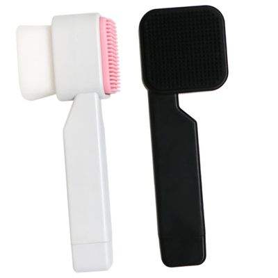 Beatifufu Gentle Face Exfoliator Brush Double-Sided Cleaning Brush for Deep Cleansing Massage