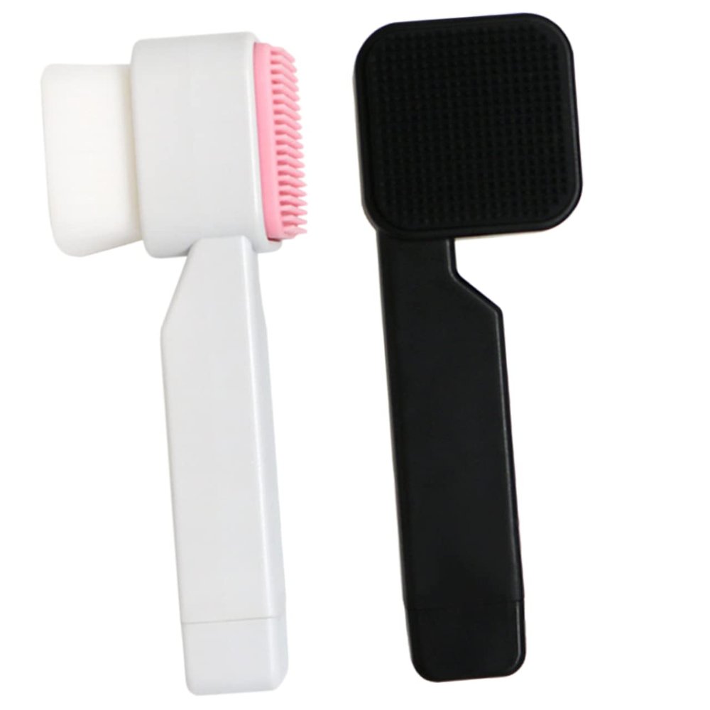 Beatifufu Gentle Face Exfoliator Brush Double-Sided Cleaning Brush for Deep Cleansing Massage