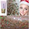Go Ho Christmas Body Hair Face Glitter Gel,Christmas Glitters Face Paint,Holographic Colorful Sequins Chunky Reflective Face Glitter Makeup,Festival Rave Outfits for Women view 2