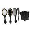 5pcs Vanity Mirror Set with Hair Brush, Detangling Paddle Brush, Hairdressing Combs, and Air Bag Storage Holder for Home Use view 1
