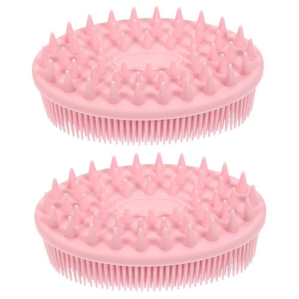 balacoo 2pcs Bath Hair Brush Double-Sided Washing Brush Massage Household Bath