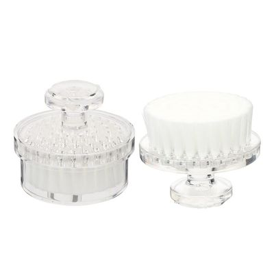 Beavorty 2pcs Deep Cleaning Facial Brush Manual Exfoliating Face Care Tools for Pore Cleansing and Gentle Massage for Daily Skin Care Routine White
