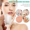 Beavorty 2pcs Deep Cleaning Facial Brush Manual Exfoliating Face Care Tools for Pore Cleansing and Gentle Massage for Daily Skin Care Routine White view 2