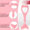 3 in 1 Mermaid Mascara Shield Silicone Eyelash Applicator Guard Reusable Eye Makeup Tool with Eyeliner Template Eyelash Separator Tool Eyelash Comb Eyeshadow Auxiliary Tool for Women, Detachable(Pink) view 3