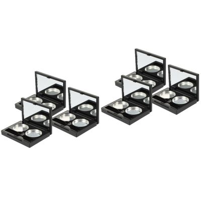 balacoo 6 Sets Diy Eyeshadow Pallettes Sets Refillable Makeup Cases Small Travel Palette