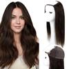 RUNATURE U Part Human Hair Wig, Dark Brown,18 Inch 150% Density, Glueless Clip in U Part Wig for Women,No Leave Out, Straight Soft Remy Hair view 1