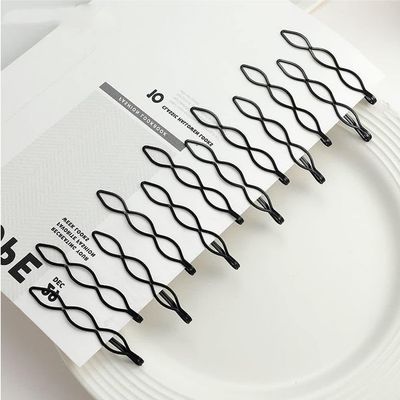 12Pcs Black Vintage Hair Pins Mini Bobby Pins Fashion BB Clip Invisible Bangs Clip Small Bobby Pins for Women and Girls Decorative Wedding Dainty Headwear Hair Styling Pins Hair Accessories,7 * 0.9cm