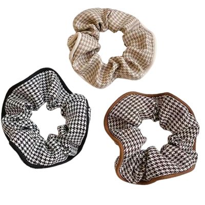 3 Pcs Elegant Hair Scrunchies Retro Hair Ties Elastic Ponytail Holders Hair Tie Vintage Hair Accessories For Women Girl