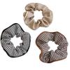 3 Pcs Elegant Hair Scrunchies Retro Hair Ties Elastic Ponytail Holders Hair Tie Vintage Hair Accessories For Women Girl view 1