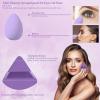 14 Pcs Makeup Sponge Set, Beauty Sponges Blender with 4 Pcs Powder Puff and 4 Pcs Mini Make up Sponges for Liquid,Foundation,Powder,Concealer,Cream (Purple) view 4