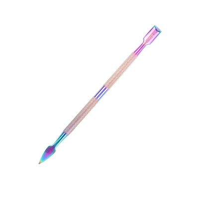 Beaupretty Stainless Steel Nail Cuticle Pusher Nail Art Tool Electroplated Cuticle Cleaner Perfect for Salon Home Use