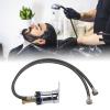 Salon Shampoo Bowl Faucet, Salon Shampoo Bowl Faucet Vacuum Breaker Kit Zinc Alloy Mixer Faucet for Hair Wash with 70cm Tube for Shampoo Bed Replacement Part view 3