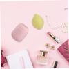 FRCOLOR 3pcs Portable Silicone Makeup Sponge Drying Holder Case Travel-friendly Protective Container for Makeup Sponge Dust Design Material Lightweight and Compact view 4