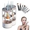 Brushy Makeup Brush Cleaner,Automatic Spinning Makeup Brush Cleaner For For All Size,New Electric Makeup Brush Cleaner,With Cleaning Cloths,Brushly Pro Cosmetic Brush Cleaner (Two) view 1