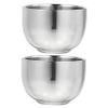 FRCOLOR 4pcs Shaving Tools Stainless Steel Shaving Bowl Men's Bubble Bowl Lid Rustproof Easy Clean view 1