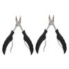 FRCOLOR 2 Pcs Professional Cuticle Nippers Double Spring Nail Clipper Tool Nail Trimmer for view 1