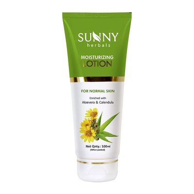Sunny Moisturizing Lotion With Aloevera & Calendula Extracts | Makes Skin Velvety and Radiant Soft | Fights Against Pigmentation & Other Aging Sign | Sun Burn Protection | For all skin types 100ml