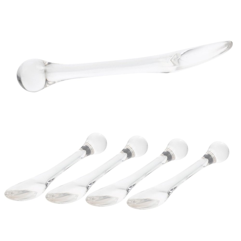 Beatifufu 5pcs Eye Cream Massage Tool The Wand Company Beauty Scoop for Facial Eye Cream Applicator Roller Under Eye Bags Metal Scraper Zinc Alloy Eye Cream Applicator Roller Stick Printable