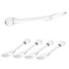 Beatifufu 5pcs Eye Cream Massage Tool The Wand Company Beauty Scoop for Facial Eye Cream Applicator Roller Under Eye Bags Metal Scraper Zinc Alloy Eye Cream Applicator Roller Stick Printable view 1