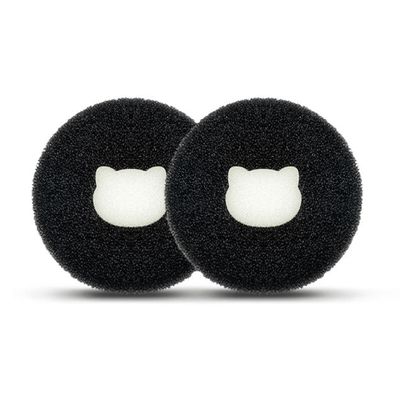 BUTIYO Makeup Brush Cleaner for Powder Makeup Brush Eyeshadow Makeup Brush for Dry Clean With 2 pcs Sponges Black FB-007