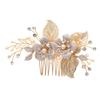 Angoily Bride Hair Comb Headpiece Leaf Decorative Hair Accessory for Women for Brides and Formal Events view 1