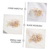 Angoily Bride Hair Comb Headpiece Leaf Decorative Hair Accessory for Women for Brides and Formal Events view 3