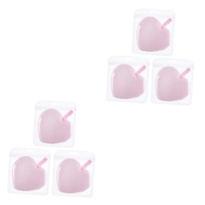 Angoily 6 Pcs Face Pad Makeup Cotton Puff for Face Cotton Pads Reusable Facial Cleaning Foundation Applicator Makeup Powder Puff Rounds Flat The
