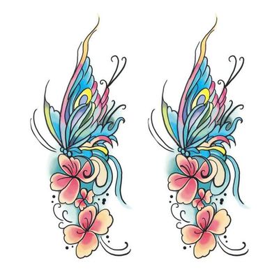 2 Pieces Of Dielianhua Waterproof Long-Lasting Lifelike Totem Scar Covering Tattoo Stickers Temporary Tattoos Fake Tattoo For Women