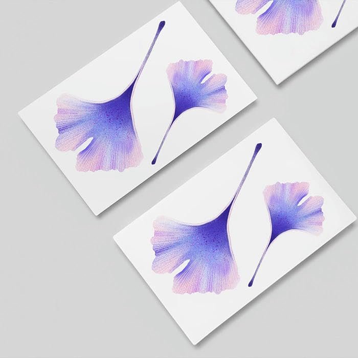 2 Pieces Of Ginkgo Leaf Tattoo Stickers Temporary Tattoos Fake Tattoo, Artistic Waterproof, Long-Lasting Freshness For Women, Couple'S Best Friend'S Arm Clavicle