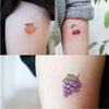 18 Small Pictures Strawberry Fruit Tattoo Stickers Temporary Tattoos Fake Tattoo Peach Cherry Girl Waterproof Long-Lasting Sweet Stickers view 4