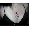 2 Pieces Of Tattoo Stickers Temporary Tattoos Fake Tattoo On The Chest, Beautiful And Sexy Roses, Retro Women, Waterproof And Long-Lasting view 2