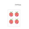 2 Pieces Of Tattoo Stickers Temporary Tattoos Fake Tattoo On Wrist Peach Long-Lasting Waterproof Female Cute And Fresh view 2