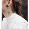 2 Pieces Of Snowflake Tattoo Stickers Temporary Tattoos Fake Tattoo For Men And Women, Waterproof And Long-Lasting, Small And Refreshing Behind-The-Ear view 2