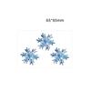 2 Pieces Of Snowflake Tattoo Stickers Temporary Tattoos Fake Tattoo For Men And Women, Waterproof And Long-Lasting, Small And Refreshing Behind-The-Ear view 3