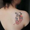 3 Sheets Of Tattoo Stickers Temporary Tattoos Fake Tattoo Waterproof Long-Lasting Cherry Blossom And Deer Back For Men And Women view 1