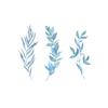 2 Pieces Of Tattoo Stickers Temporary Tattoos Fake Tattoo, Leaves, Water Plants, Girls' Ankles, Clavicle, Fresh And Cute, Waterproof view 1