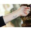 2 Pieces Of Tattoo Stickers Temporary Tattoos Fake Tattoo, Leaves, Water Plants, Girls' Ankles, Clavicle, Fresh And Cute, Waterproof view 2