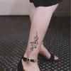 2 Pieces Of Flower And Snake Tattoo Stickers Temporary Tattoos Fake Tattoo Waterproof Long-Lasting Sexy Shoulder And Arm For Men And Women view 1
