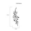 2 Pieces Of Flower And Snake Tattoo Stickers Temporary Tattoos Fake Tattoo Waterproof Long-Lasting Sexy Shoulder And Arm For Men And Women view 2