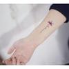 2 Pieces Of 18-Picture Tattoo Stickers Temporary Tattoos Fake Tattoodecals, Grass Plants, English Color, Female Clavicle Wrist, Waterproof And Long-Lasting view 1