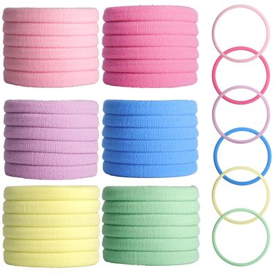 100PCS Hair Ties for Women Girls, Seamless Thick Hair Band, Ponytail Holders Hair Accessories No Damage for Women, Strong Stretch Bands - Ideal for Girls' Hair Styles(Multicolor)