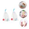 FRCOLOR 6pcs Soap Exfoliating Bags for Foaming Facial Cleansing Mesh Pouches Soft and Fine Containers for Handmade and Cosmetic Convenient and Practical for Daily Use view 4