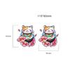 2 Cute Lucky Cat Tattoo Stickers Temporary Tattoos Fake Tattoo, Wrist And Ankle Waterproof Tattoo Stickers Temporary Tattoo Fake Tattoos view 3