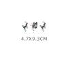 2 Pieces Of Black Butterfly Tattoo Stickers Temporary Tattoos Fake Tattoo For Wrist And Clavicle Waterproof Stickers For Women, Long-Lasting, Semi-Permanent For Men view 4